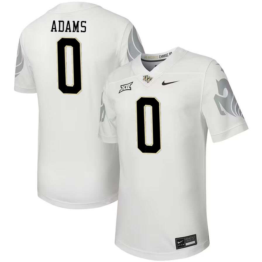 Men #0 Brandon Adams UCF Knights Big 12 Conference College Football Jerseys Stitched-Black